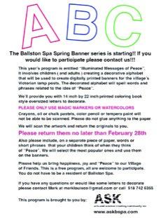 Ballston Spa Spring Banner Series Flyer 